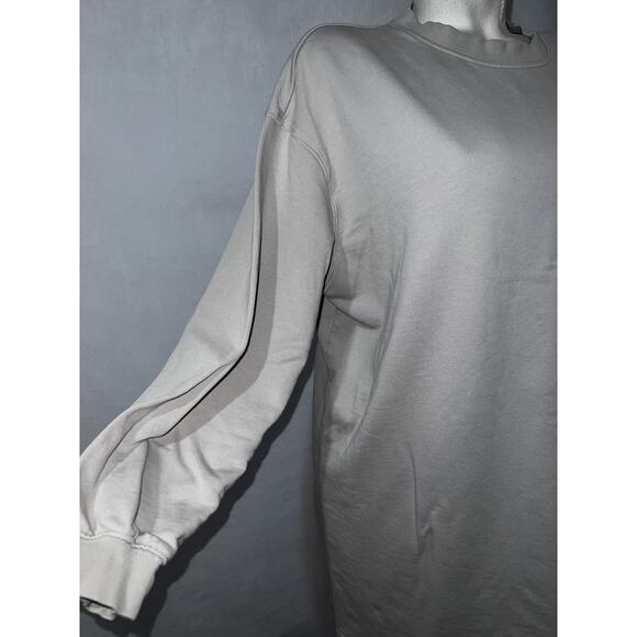 Divided by H&M Size XS Taupe Crew Neck Long Sleeve Sweatshirt Tunic Dress Casual - Picture 3 of 6